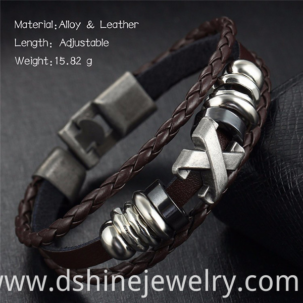 Genuine Leather Bracelet Handmade